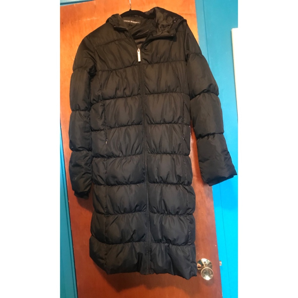 Black Steve Madden Winter Coat with Hood